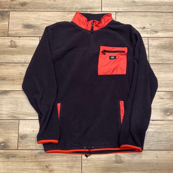 Vans Other - Vans Quarter Zip Fleece Jacket Size L